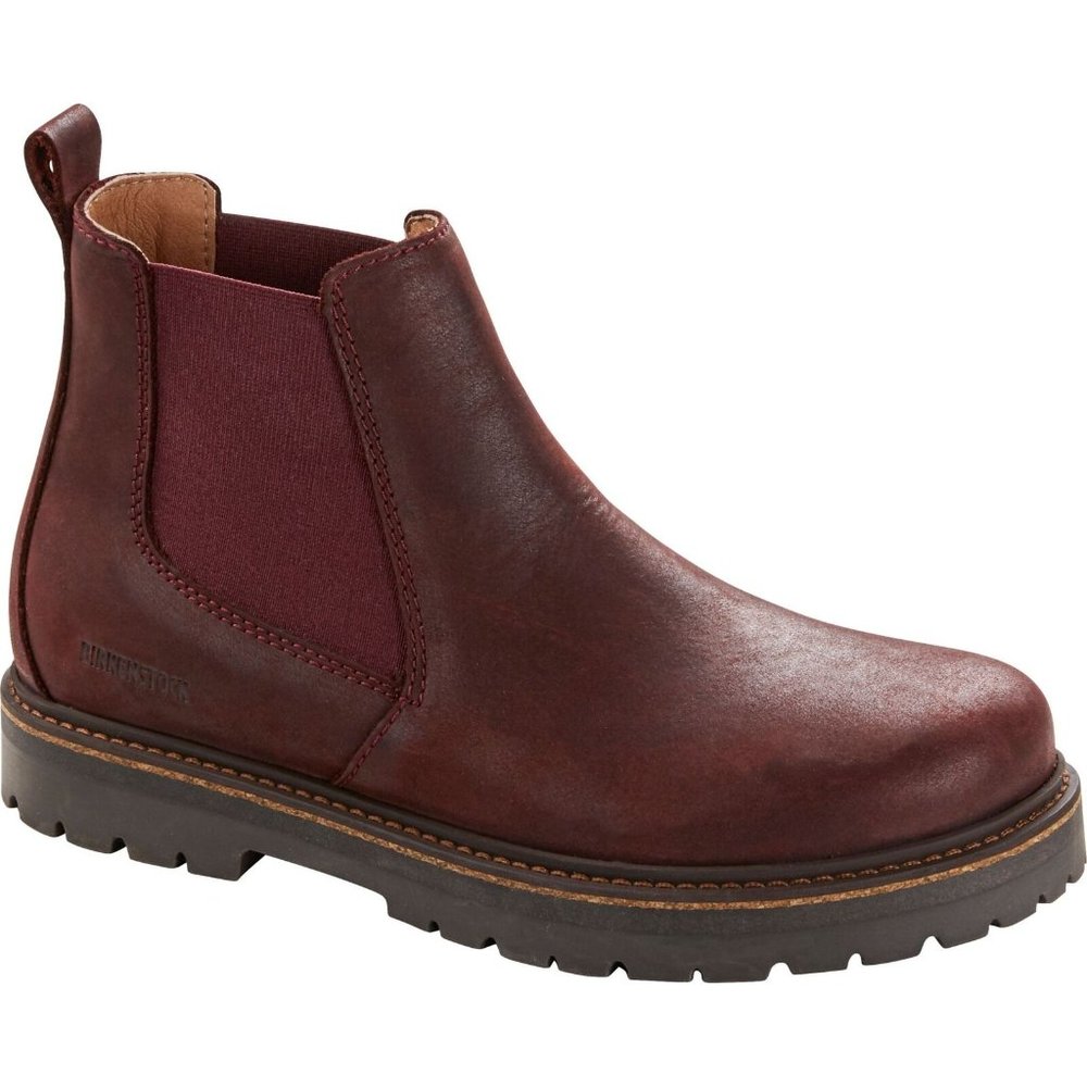 Birkenstock Stalon Burgundy  Chelsea Casual Boots Leather size 38/245 NEW!